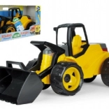 Kunststof geel-zwarte shovel Giga Trucks 75 cm