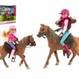 Set Jockeys met Paarden Play Together