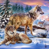 Puzzel 500 stukjes Wolfish Wonderland