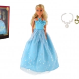 Anlily pop met gewrichten in avondjurk 30 cm