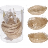 Decoratief nest 8 cm – natuur