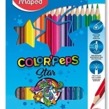 Driehoekige kleurpotloden MAPED Color'Peps 18 kleuren