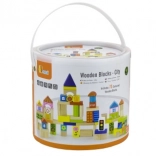 Houten blokken - Stad 75 stukken