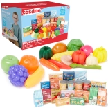 CASDON Voedselset voor kinderen – plastic fruit en groenten, 36 stuks
