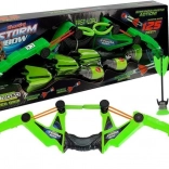 Kindersportboog met 3 pijlen, groen 58 cm