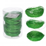 Decoratief nest 8 cm groen