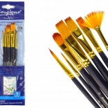 Set schilderspenselen voor kunstenaars - 7 vormen