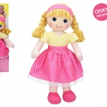 Zingende stoffen pop Míša Růžičková 55 cm