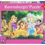Puzzel RAVENSBURGER DISNEY prinsessen en hun huisdiertjes 2×24 stukjes