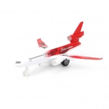 metalen pull-back vliegtuigje met muziek en lichtjes