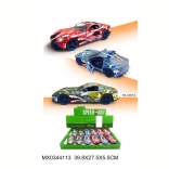 Metalen sportauto Animals met te openen deuren en frictieaandrijving