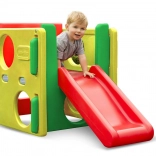 Little Tikes Jr. Activity Gym – natuurlijke outdoor- en indoor-klimset met glijbaan