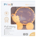 Houten trekfiguur egel