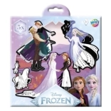 kraskaart-stickers Frozen, 5 stuks