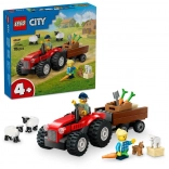 LEGO City Rode tractor met aanhanger en schapen