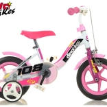 Kinderfiets 10" Dino Bikes Girl roze