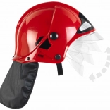 Kinderbrandweerhelm MSA met opklapbaar vizier – rood
