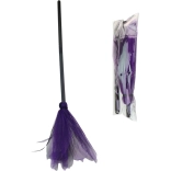 Kinderbezem 90 cm in zak met kaart