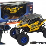 RC offroadauto op afstandsbediening geel 1:16