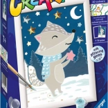 CreArt Klassiek schilderij das tussen de sterren