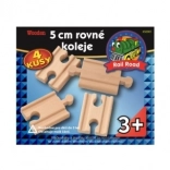 Maxim 5 cm rechte rails - verbindingsstukken 4 stuks