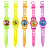 Neon kinderhorloge met balletjeslabyrint, verstelbare band 20 cm