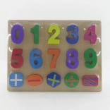 Houten inlegpuzzel met cijfers 30 × 22,5 cm