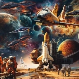 Schmidt puzzel De charme van ruimtereizen – reizen naar verre melkwegstelsels 1000 stukjes