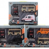 Set frictieauto’s met batterijgestuurd tankstation