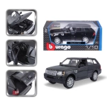 Metalen model BBURAGO RANGE ROVER SPORT 1:18, zwart