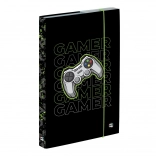 A4-schriftenbox Gamer met elastiek