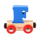 Bigjigs Rail houten wagon met letter F