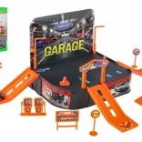 Speelgoedgarage met auto Welly Porsche