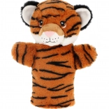 Keeleco Tijger - eco pluchen handpop 27 cm