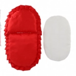 Donsdekentje en kussentje voor poppen voor bedje en wandelwagen