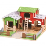 Houten boerderij COBBLESTONE Bigjigs Toys
