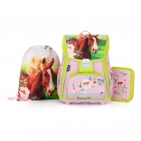 Premium schoolset Paard – schooltas, etui en gymzak