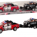 Politiepick-up met aanhanger Politie set terreinwagens