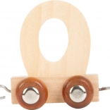 Houten wagon met letter O voor treinbanen small foot