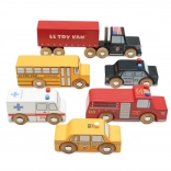 houten set autootjes new york – le toy van