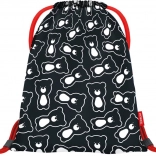 BAAGL gymsack TERIBEAR zwart