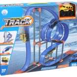 Magnetische racebaan met auto met vliegwiel