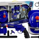 Politieset met helm en batterijspeelgoed