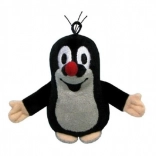 Pluchen mol met lus 8 cm