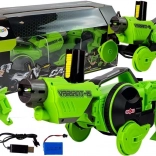 Groene 2-in-1 RC-pistool en autootje met foam schijven