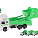 Stadsdiensten plastic autootje 12 cm met terugtrekfunctie