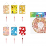 Lampion cilinder Dieren 16 cm