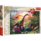 Puzzel dinosaurussen 100 stukjes – wereld van dinosaurussen Trefl