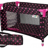 Poppenbedje Alice zwart‑roze