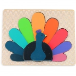 Houten inlegpuzzel Pauw van Vilac